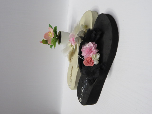 Klapki Damskie 198-20 BLACK/ROSE/R.WHITE 36-41 1