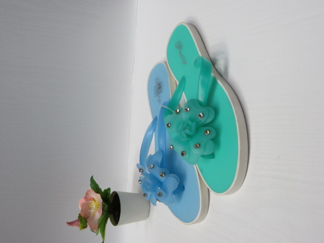 Klapki Damskie 268-17 GREEN/BLACK/BLUE/FUSHIA 36-41