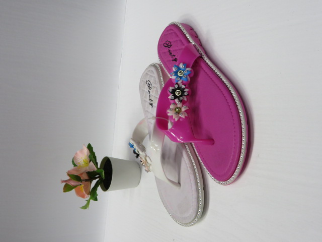 Klapki Damskie 198-18 BLACK/KA/WHITE/ROSE 36-41