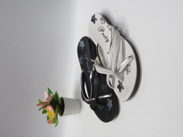 Klapki Damskie 2909 BLACK/WHITE/BEIGE 36-41