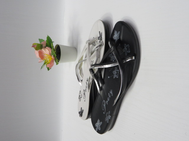 Klapki Damskie 2909 BLACK/WHITE/BEIGE 36-41 1