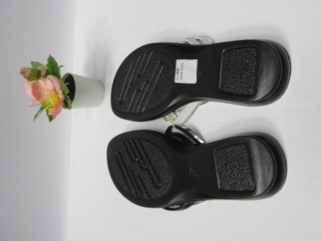 Klapki Damskie 2909 BLACK/WHITE/BEIGE 36-41 2