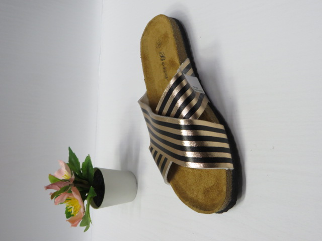 Klapki Damskie RS-43 ROSE/GOLD/BLACK 36-41 1