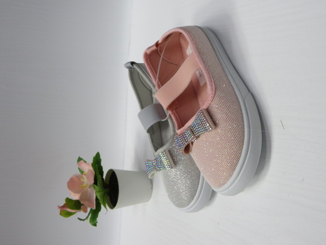 Baleriny Dziecięce 934B GOLD/SILVER/PINK 25-30