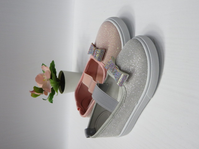 Baleriny Dziecięce 934B GOLD/SILVER/PINK 25-30 1