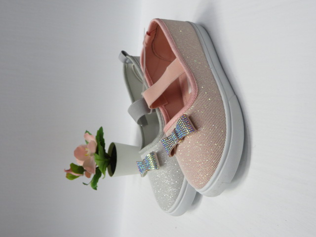 Baleriny Dziecięce 934C GOLD/SILVER/PINK 31-36