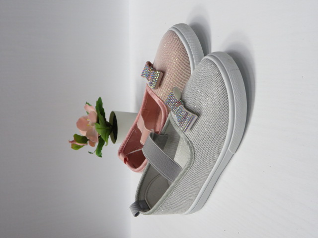 Baleriny Dziecięce 934C GOLD/SILVER/PINK 31-36 1