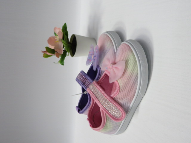 Baleriny Dziecięce 933B PURPLE/PINK/SILVER 26-31 1