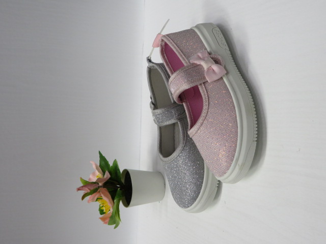 Baleriny Dziecięce 932B GOLD/PINK/SILVER 25-30