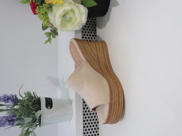 Klapki Damskie W865 BEIGE 36-41 1