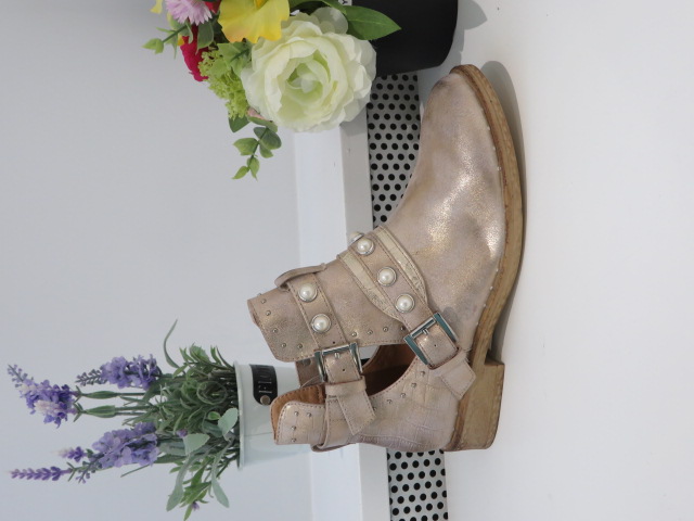 Botki Damskie F5900 GOLD 36-41