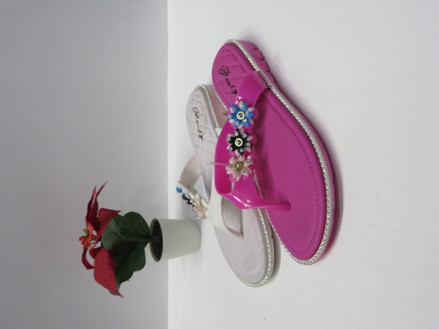 Klapki Damskie 198-18 BLACK/KA/WHITE/ROSE 36-41