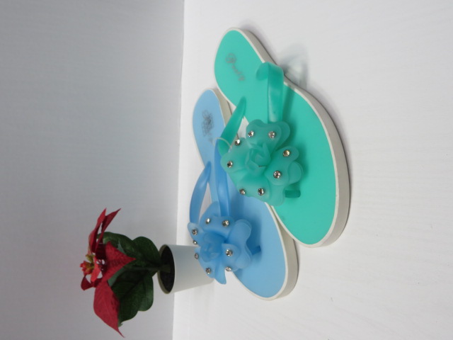 Klapki Damskie 268-17 GREEN/BLACK/BLUE/FUX 36-41