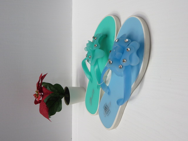 Klapki Damskie 268-17 GREEN/BLACK/BLUE/FUX 36-41 1