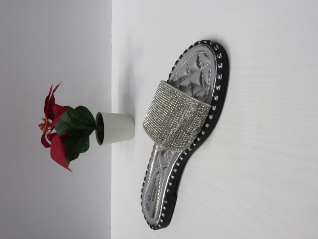 Klapki Damskie 0612 SILVER 36-41 1