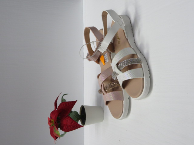 Sandały Dziecięce Y79 WHITE/PINK/RAINBOW 31-36 1