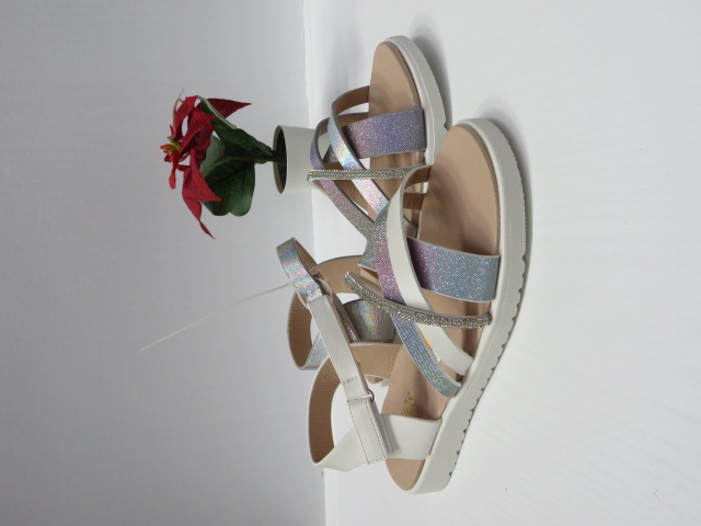 Sandały Dziecięce Y86 WHITE/PINK/SILVER 31-36 1