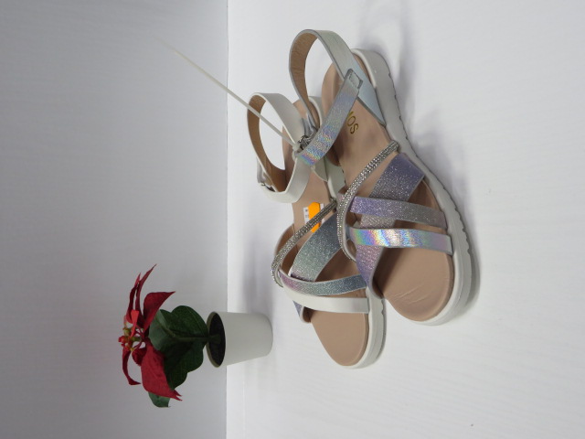 Sandały Dziecięce Y86 WHITE/PINK/SILVER 31-36 2