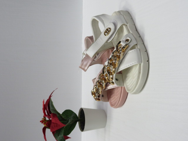 Sandały Dziecięce 927B WHITE/PINK/GOLD 25-30