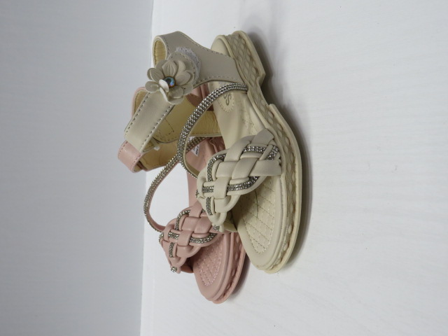 Sandały Dziecięce YF-15B WHITE/PINK/BEIGE 25-30
