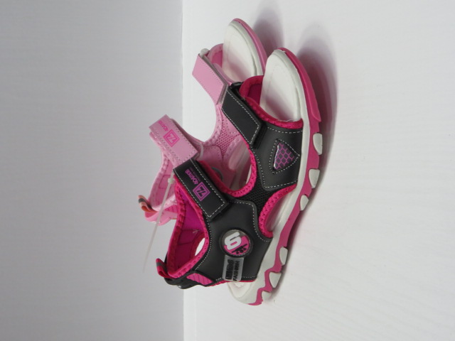 Sandały Dziecięce 9923C WHITE/BLACK/PINK 31-36