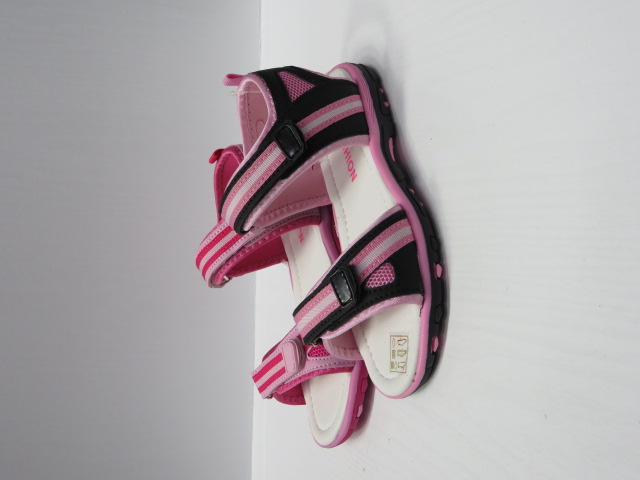 Sandały Dziecięce 2306 BLACK/PINK 31-36
