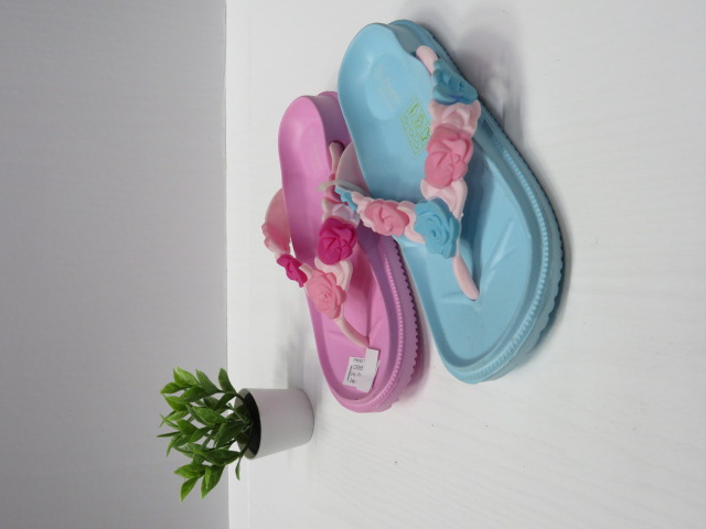 Kapcie Dziecięce C9068 GREY/PINK/MENTHOL 30-35