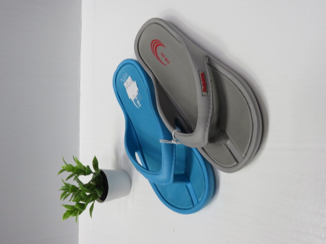 Klapki Damskie L379-1 AQUA/BLACK/GREY/MELON 36-41