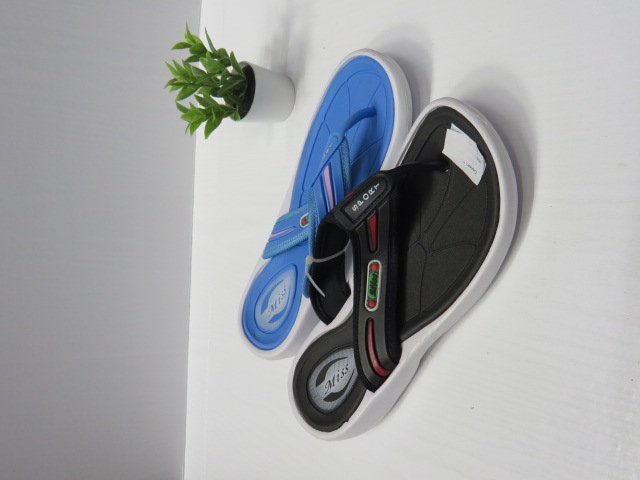 Klapki Damskie L637 WHITE-BLACK/BLUE/FUSIA/PINK 36-41 1