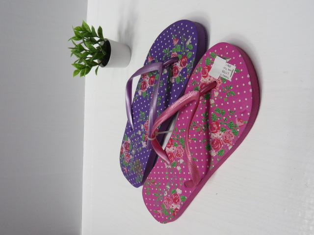 Klapki Damskie L1709 FUSIA/TURQUOISE/PURPLE 36-41 1