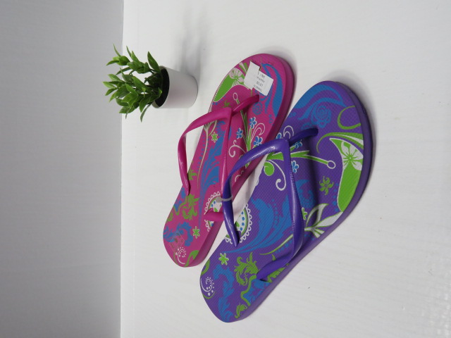 Klapki Damskie L6136 AQUA/FUSIA/PURPLE 36-41 1