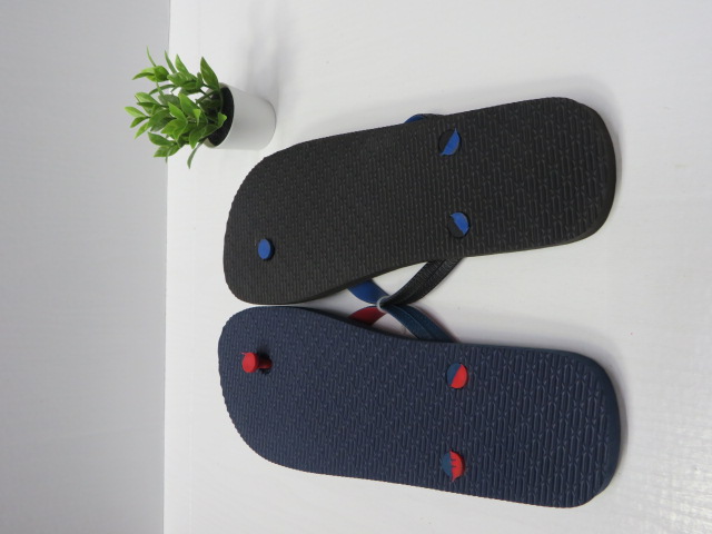 Klapki Męskie M6133 BLACK/NAVY 41-46 2