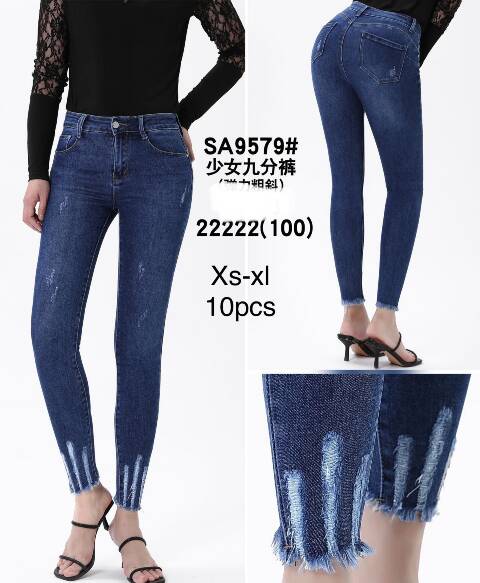 Jeansy damskie SA9579 1 Kolor XS-XL 1