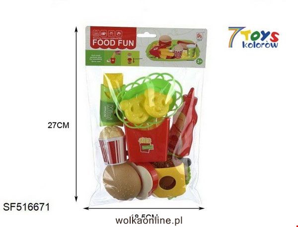 FASTFOOD ZABAWKI SF516671 MIX KOLOR