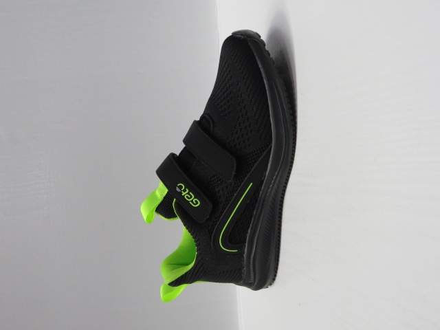 Buty Sportowe Dziecięce A151 BLACK/GREEN 32-37