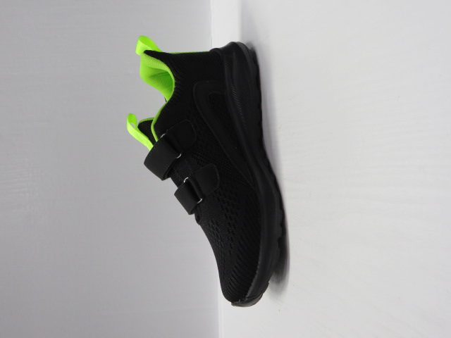 Buty Sportowe Dziecięce A151 BLACK/GREEN 32-37 1