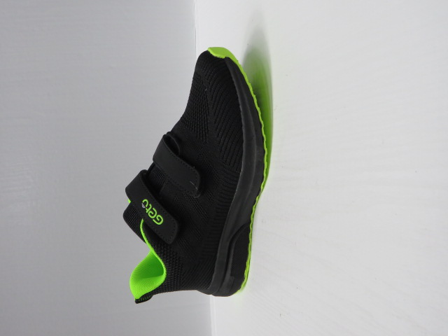 Buty Sportowe Dziecięce A160 BLACK/GREEN 31-36