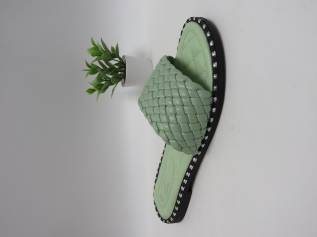 Klapki Damskie W262 GREEN 36-41