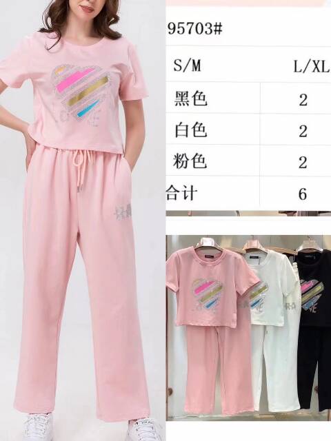 Komplet damskie 95703 Mix kolor S/M-L/XL