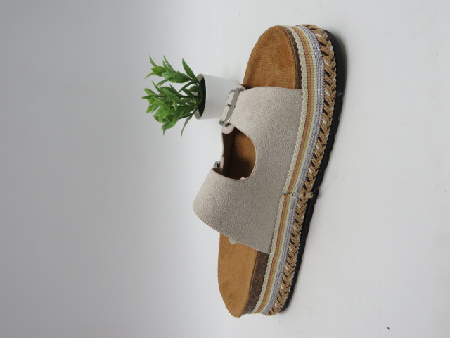 Klapki Damskie DF869 BEIGE 36-41 1