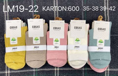 Stopki damskie LM19-22 Mix kolor 35-42