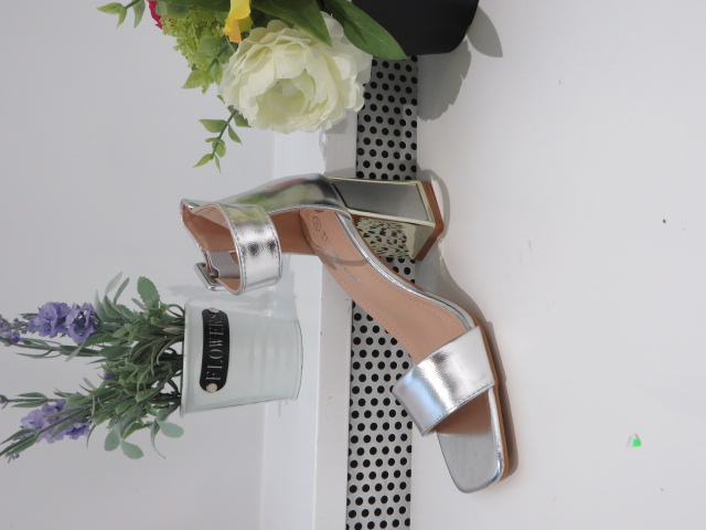 Czółenka Damskie L7869 SILVER 36-41 1