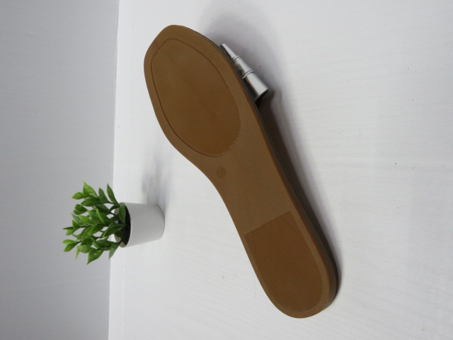 Klapki Damskie CB2122 SILVER 36-41 2