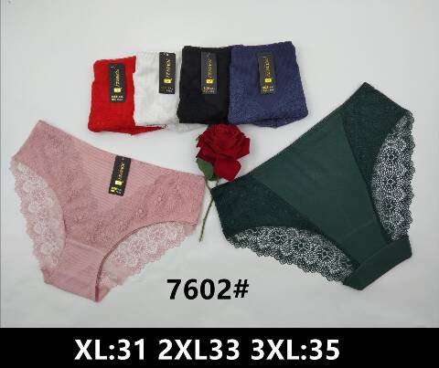 Majtki damskie 7602 Mix kolor XL-3XL 1