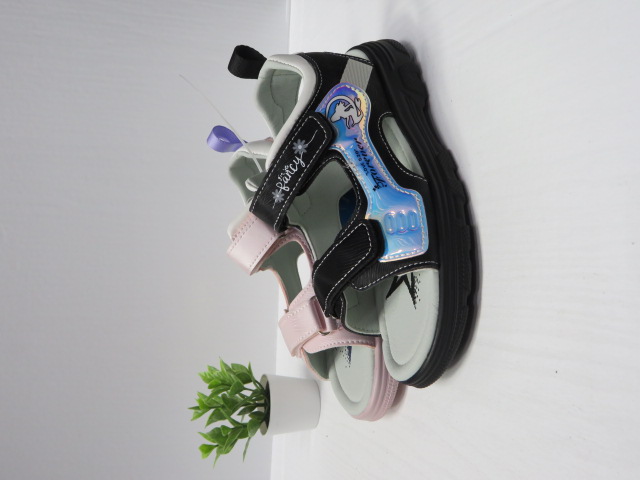 Sandały Dziecięce 4330-22 BLACK/GREY/PINK 32-37