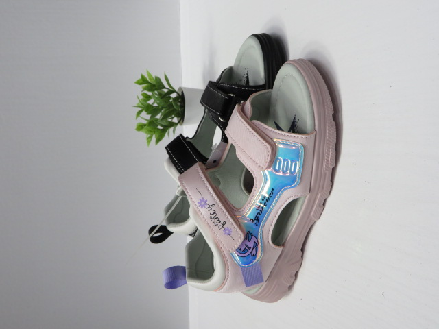 Sandały Dziecięce 4330-22 BLACK/GREY/PINK 32-37 1