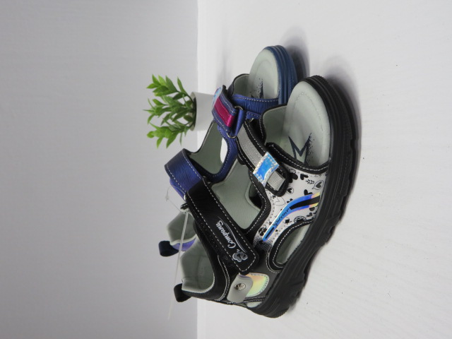 Sandały Dziecięce 4334-22 BLACK/GREY/NAVY 32-37 1
