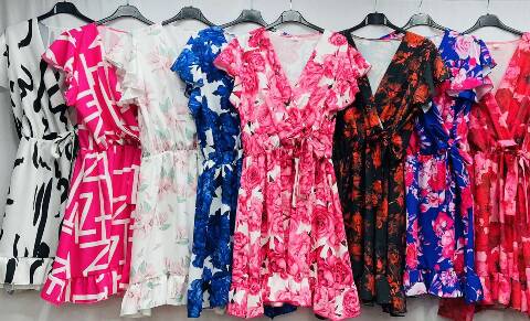 Sukienka damskie 4484 Mix kolor Standard (Towar Polskie)