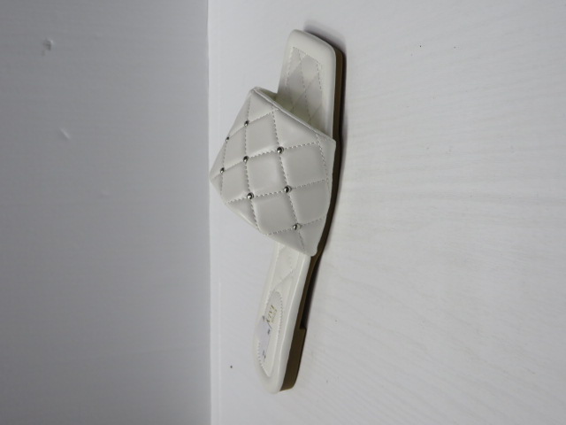 Klapki Damskie 1-06 WHITE 36-41
