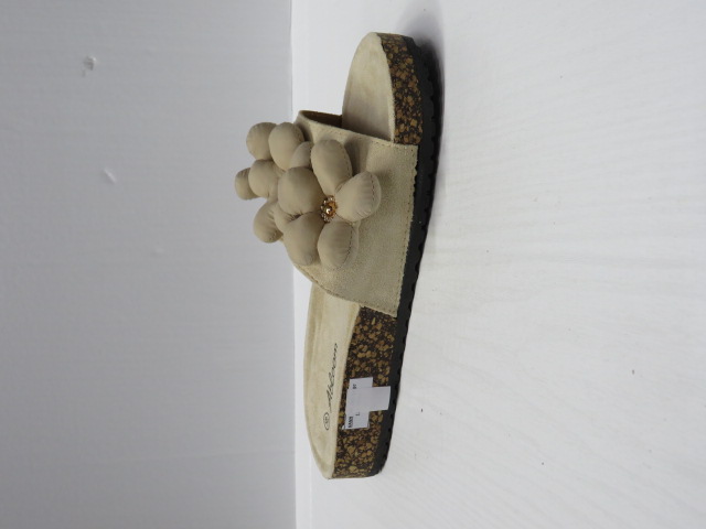 Klapki Damskie WL583 BEIGE 36-41 1